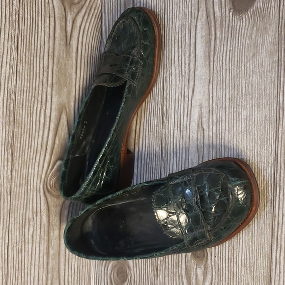 Prada Shoes - Prada Loafers - Dark Green - 38